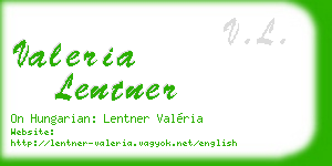 valeria lentner business card