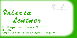 valeria lentner business card